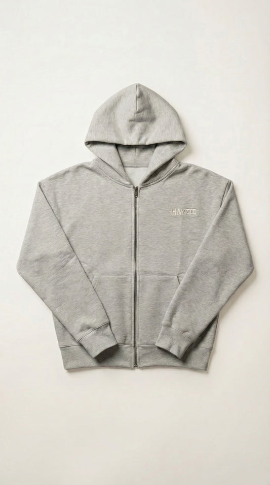 Full Zip Hood - Grey